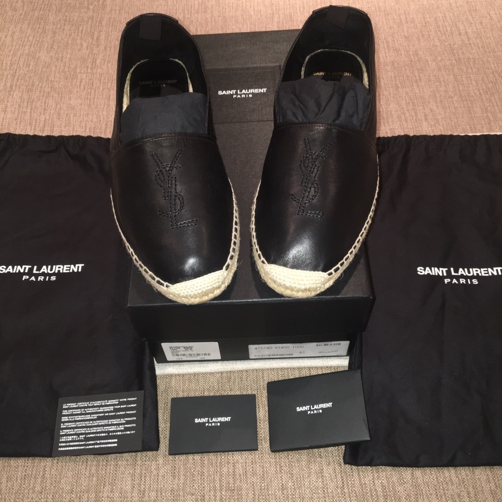 YSL Monogram Espadrilles in Lambskin